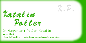 katalin poller business card